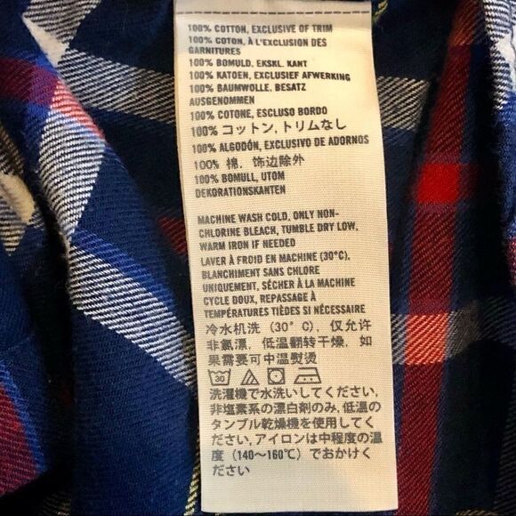 ABERCROMBIE & FITCH PLAID FLANNEL SHIRT SIZE M - Picture 5 of 8